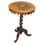 Marquetry Inlaid Walnut Wine Table