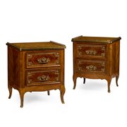 Pair Of French Louise XV Style Bedside Commodes