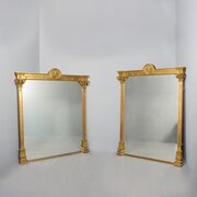 Pair Of 19th Century Gilt Overmantel Mirrors
