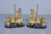 Pair Of Large French Ormolu Decorative Lamps 