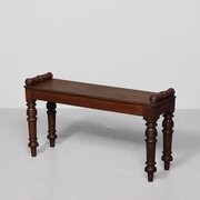 Rare William 4th Mahogany Hall Bench