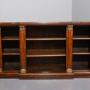 Rare breakfront Regency rosewood open bookcase 