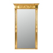 Regency Carved and Gilded Pier Mirror of Generous