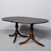 Regency Style Twin Pillar Dining Table