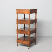 Unusual George 3rd Four-tier Whatnot With Drawers
