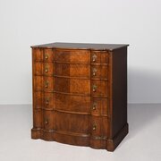 Victorian Figured Walnut Chest Of Drawers 