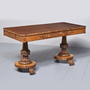 William IV Freestanding Rosewood Library Table