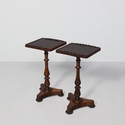 William IV Carved Rosewood Occasional Tables 