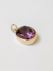 Vintage 9ct Gold Amethyst Pendant 