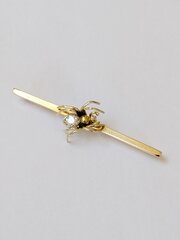 Vintage 9ct Gold Diamond Set Spider Brooch 