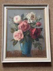 Still Life Of Roses ~ Thomas Bradley (1899-1993)