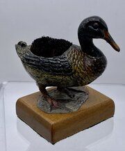 Cold Painted Bronze Duck,Pen Wipe