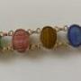 Agates Rolled Gold Bracelet