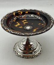Tortoiseshell and Silver Inlaid Tazzac1913