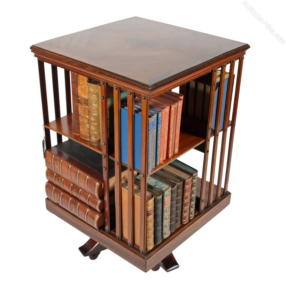 Edwardian Revolving Book Stand - Antiques Atlas