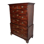 Georgian Secretaire Chest On Chest