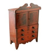 Miniature Georgian Mahogany Wardrobe
