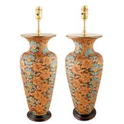 Pair Of Royal Doulton Vase Lamps