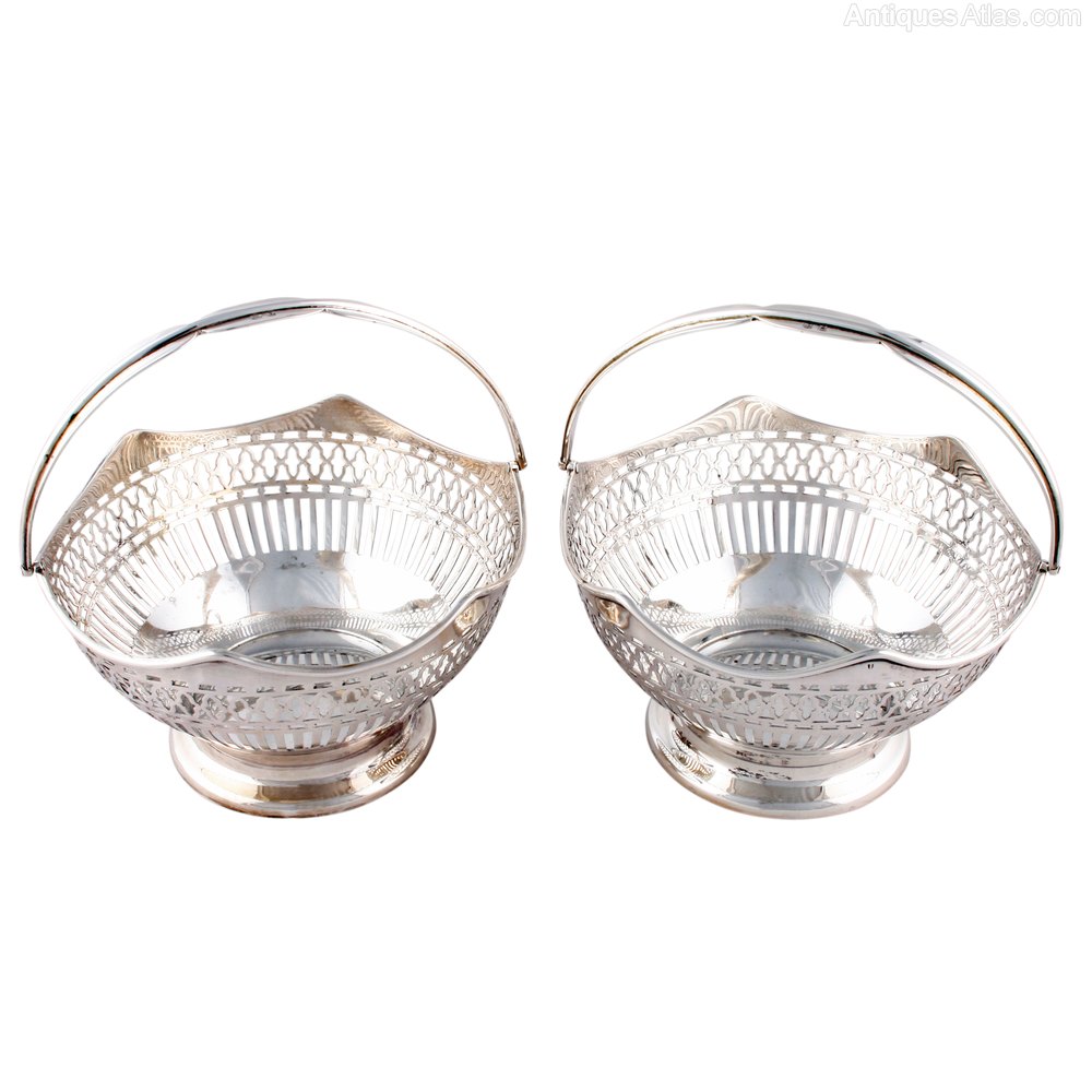 Antiques Atlas Pair Of Sterling Silver Baskets