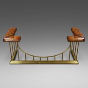 19Th Century Brass Club Fender