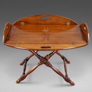 A Butlers Tray On Low Folding Stand