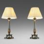 A Fine Pair Of Bronze & Ormolu Table Lamps
