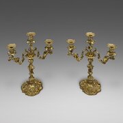 A Superb Pair Of Ormolu Candelarbra
