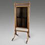 A Superb Sheraton Satinwood Cheval Mirror