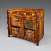 A William IV Mahogany Concave Side Cabinet