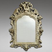 An 18Th Century Carved Italian Mirror