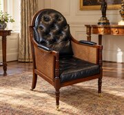 An Unusual Regency Mahogany Bergere Chair