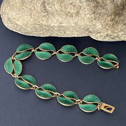 David Andersen Norwegian Silver & Enamel Bracelet 