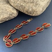 David Andersen Norwegian Silver & Enamel Bracelet