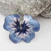 David Andersen Norwegian Silver & Enamel Brooch