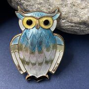 David Andersen Norwegian Silver & Enamel Brooch