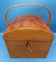 Regency Satinwood & Yew Sewing Work Basket