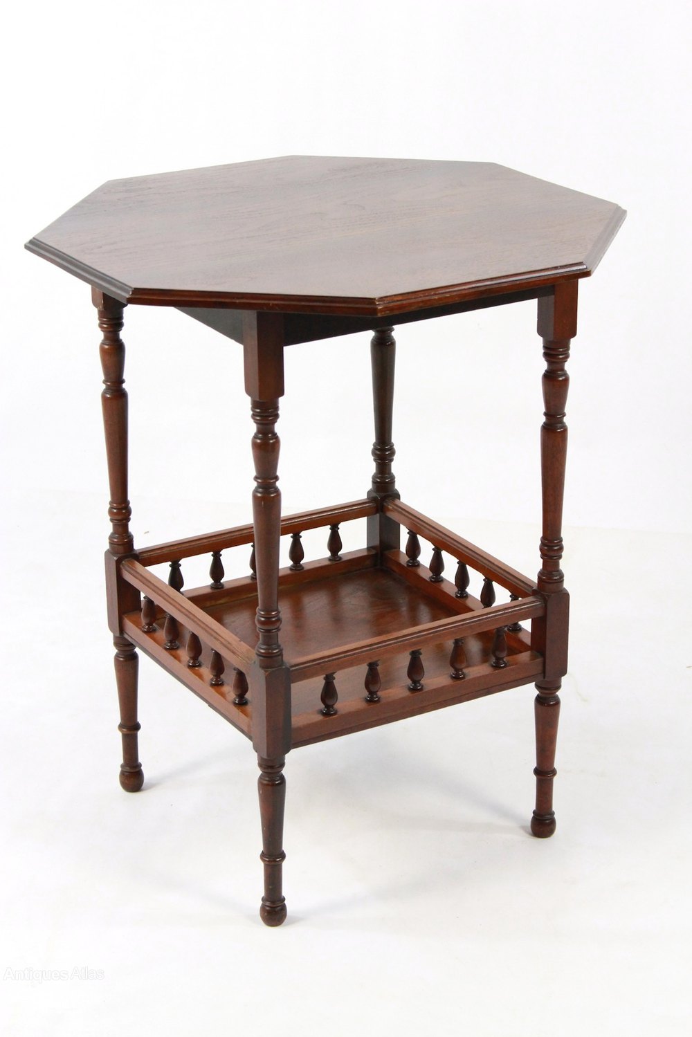 Antique Edwardian Walnut Octagonal Side Hall Table Antiques Atlas