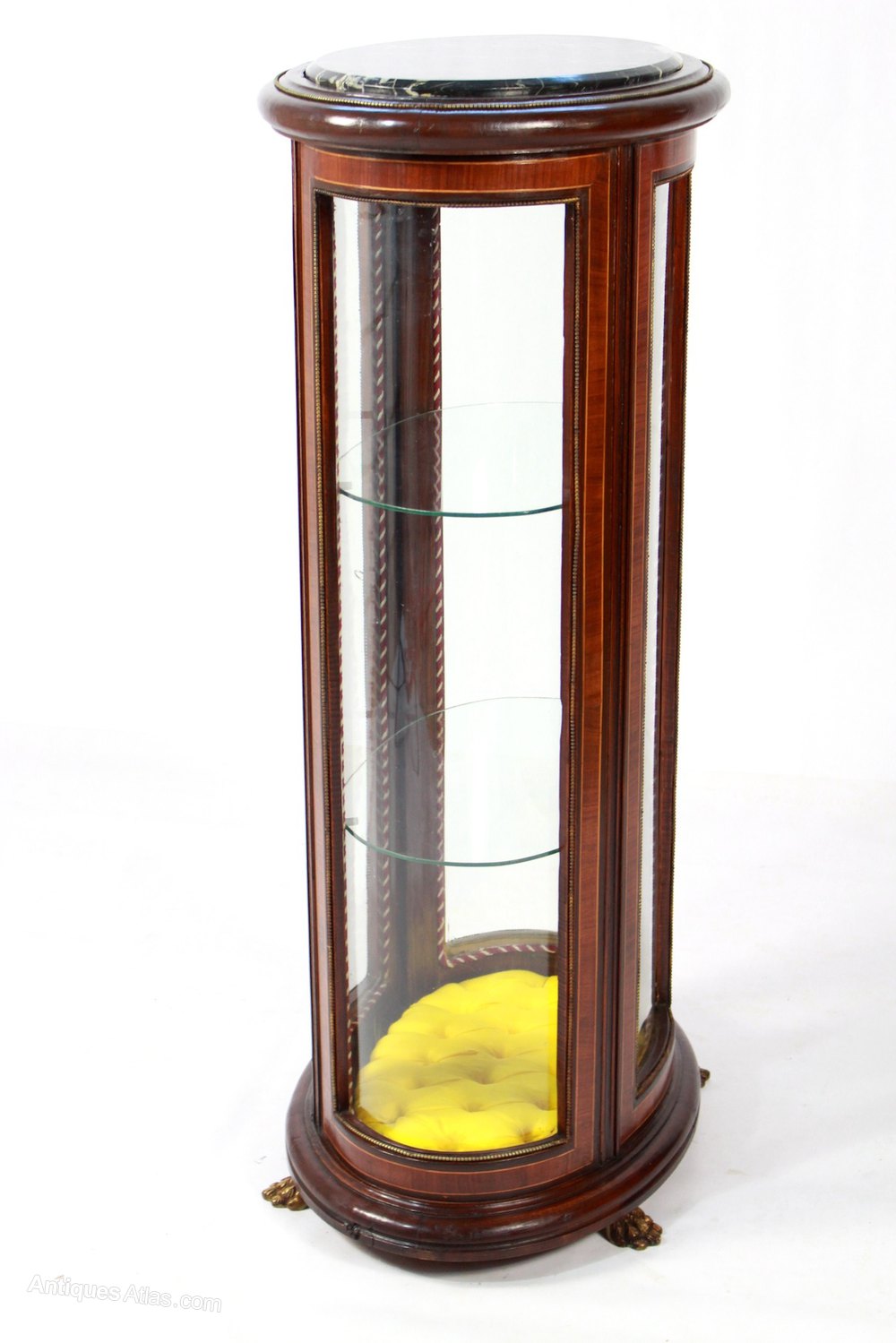 French Mahogany Oval Display Marble Top Antiques Atlas