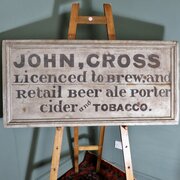 RARE Museum Quality 4ft Hand-painted Licensee Sign