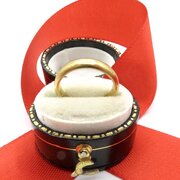 Rare 18thC High Carat Gold Posy Ring