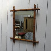Antique Faux Bamboo Mirror