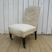 Antique Napoleon III Slipper Chair
