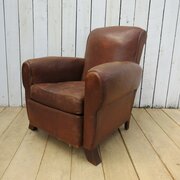 French Leather Club Chair