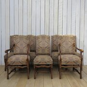 Set Of Eight Os De Mouton Dining Chairs