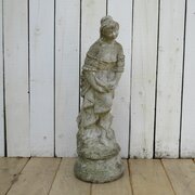 Weathered Garden Sone Maiden Statue