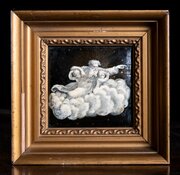 19th Century Limoges Celestial Gilt Enamel Panel