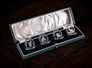 Four Silver Animal Menu Holders By A. Wilcox