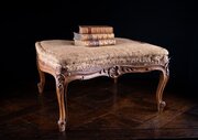 Louis XV Style Carved Beech Stool, C.1900