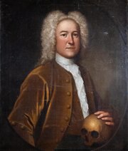 Portrait Of A Gentleman Holding A Skull, C.1720