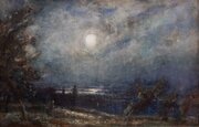 Thomas William Morley (1859-1925) - Moonlit Coast